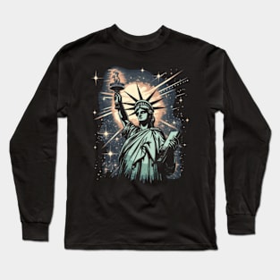 Fourth of July - Lady Liberty Long Sleeve T-Shirt